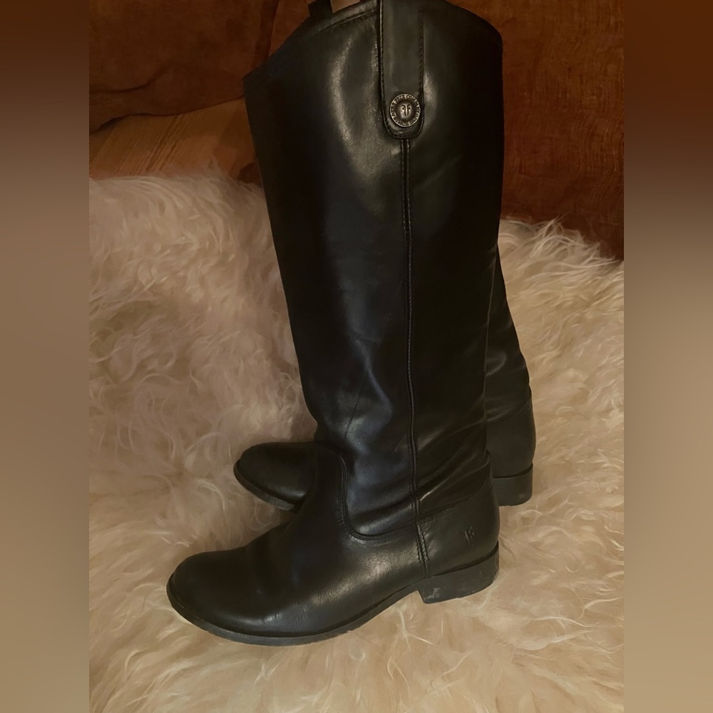 Frye Melissa Button Boots in Black Sz 7. - Picture 3 of 16